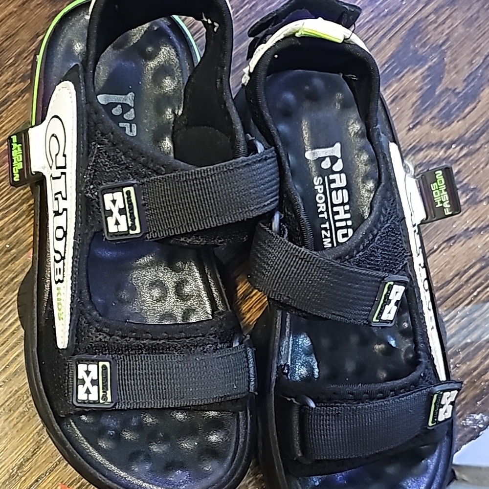 Black Kids Sandals